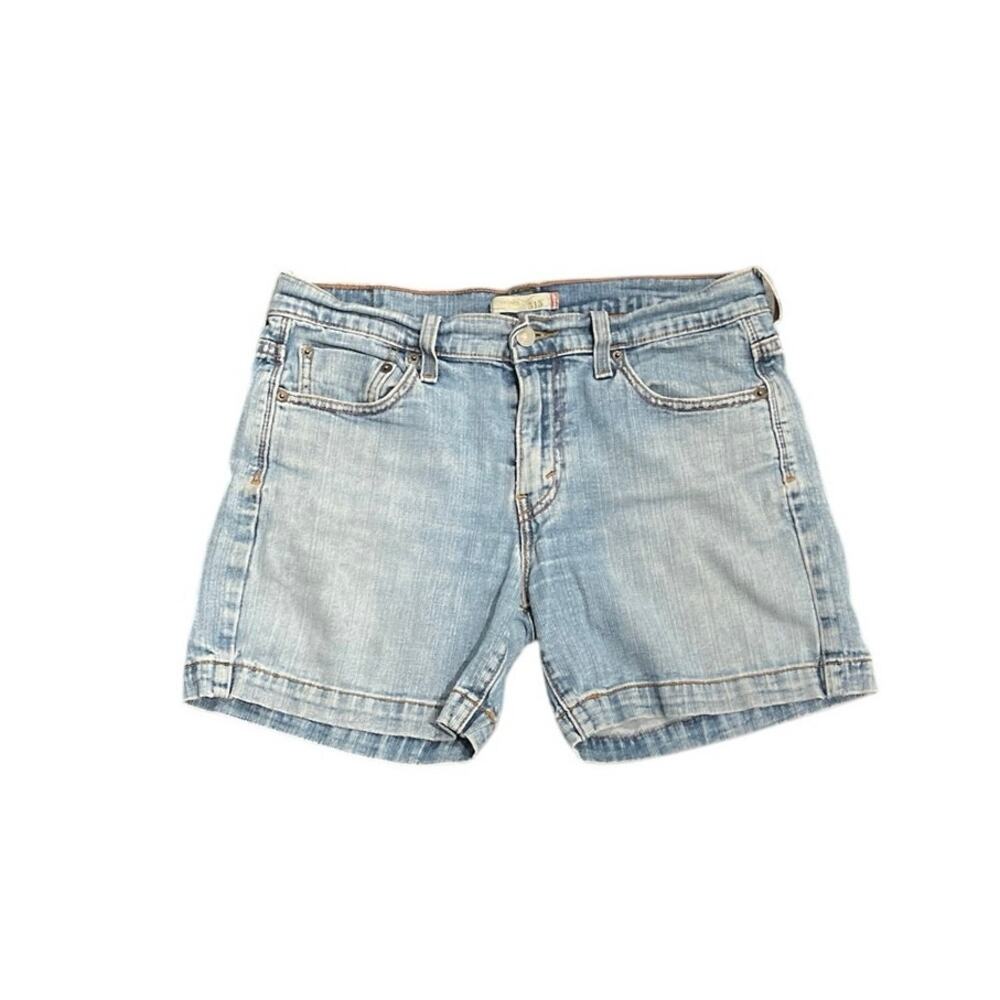 Levi's 515 Denim Jean Shorts SZ 6 Mid Rise Fit Stretch Casual Streetwear